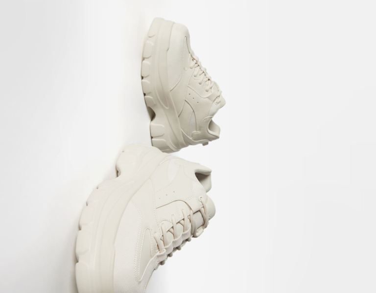 Bershka Xl Sole Sneakers Dames Bruin | Tv0FW4YifgK